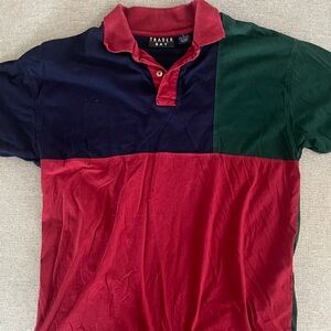 Trader Bay Men's Polo Shirt - Red, Green, and Blue